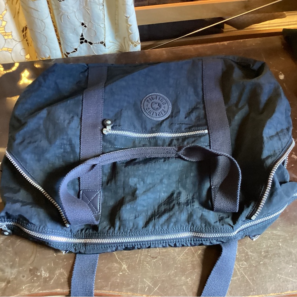 Kipling Blue Art Tote Expandable Bag - Picture 5 of 14